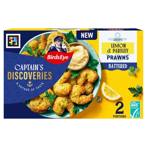 Birds Eye Captain's Discoveries Battered Prawns with Lemon & Parsley