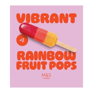 4 Vibrant Rainbow Fruit Pops