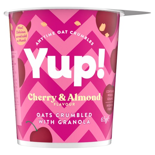 Yup! Cherry & Almond Crumbled Oats with Granola Cereal Pot