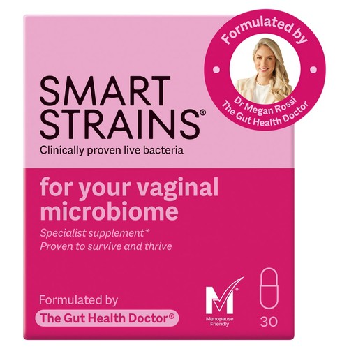 SMART STRAINS probiotic for your vaginal microbiome & women's health.