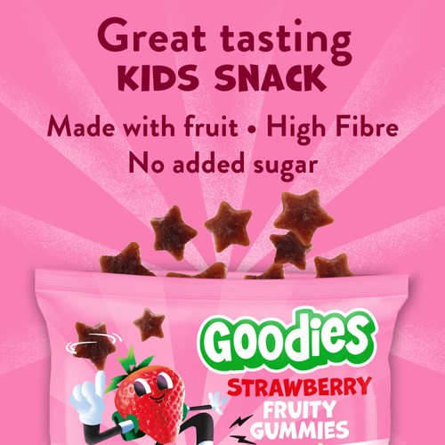 Goodies Strawberry Fruit Gummies Kids Snack