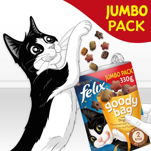 Felix Goody Bag Original Chicken, Liver and Turkey Cat Treats