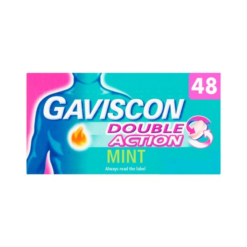 Gaviscon Double Action Tabs Heartburn Indigestion Mint