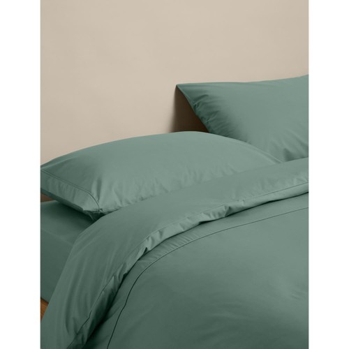 M&S Egyptian Cotton 230TC Bedding Set, King, Smokey Green
