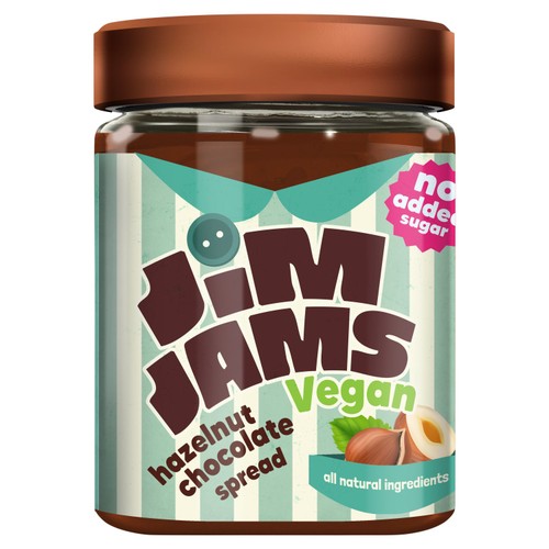 JimJams Vegan No Added Sugar Hazelnut Chocolate Spread