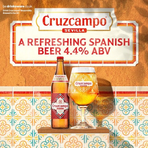 Cruzcampo Lager Beer Single Bottle