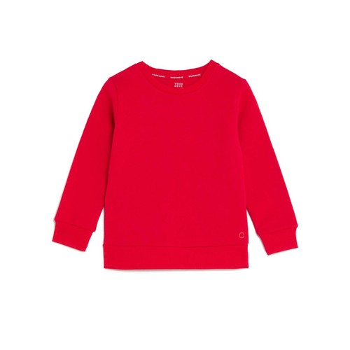 M&S Unisex Regular Fit School Sweatshirt, 10-11 Years, Red