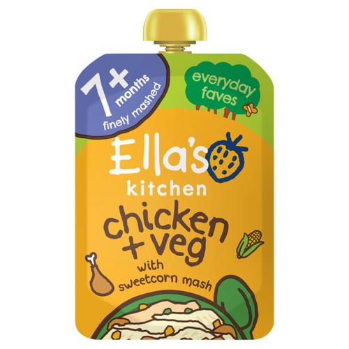 Ella's Kitchen Chicken & Veg Baby Food Pouch 7+ Months