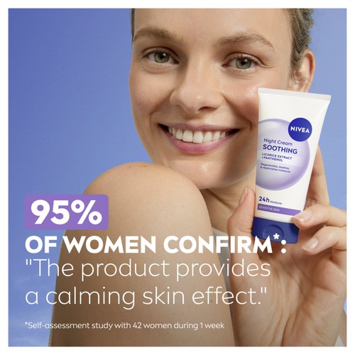 NIVEA Night Cream Face Moisturiser for Sensitive Skin