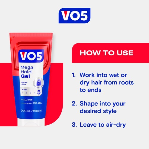 VO5 Mega Hold Styling Gel