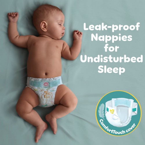 Pampers Baby-Dry Nappies, Size 8 (17kg+) Jumbo+ Pack