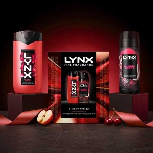 Lynx Fine Fragrance Cherry Spritz Bodyspray & Bodywash Duo