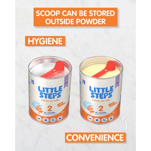 LITTLE STEPS Follow-on Baby Milk Powder Formula 6 mth+ 800 g