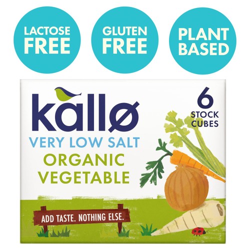 Kallo Organic Very Low Salt Vegetable Stock Cubes