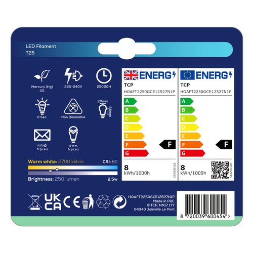 TCP Cookerhood Small Screw 2.5W Light Bulb