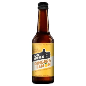Lo Bros Kombucha Ginger & Lemon Low Sugar