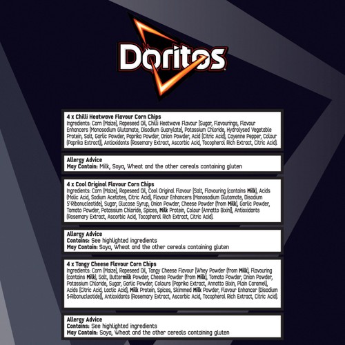 Doritos Variety Tortilla Chips Multipack Crisps
