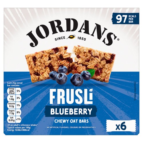 Jordans Frusli Juicy Blueberries Cereal Bars