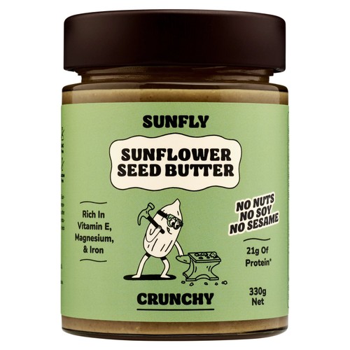 SUNFLY Sunflower Seed Butter, Crunchy Spread