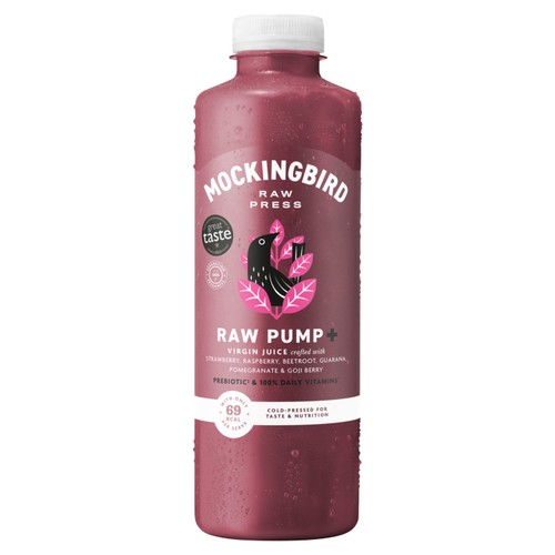 Mockingbird Raw Pump Juice, Beetroot, Strawberry, Pomegranate