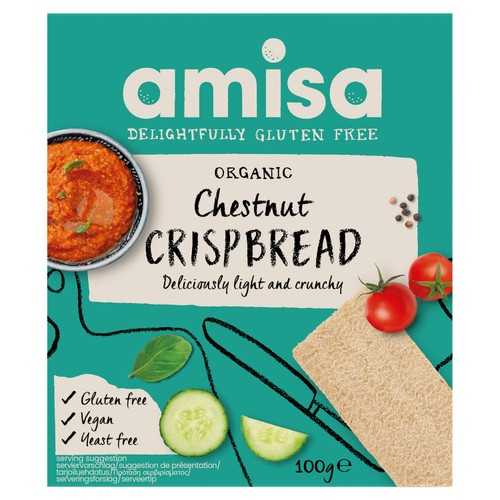 Amisa Organic Gluten Free Chestnut Crispbread