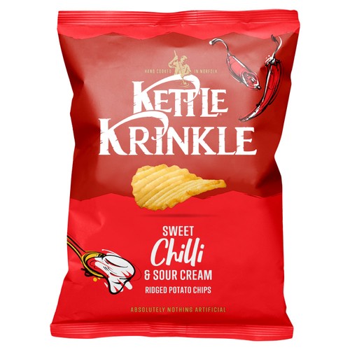 Kettle Chips Krinkle Sweet Chilli & Sour Cream