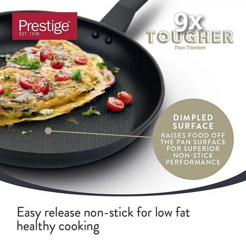 Prestige 9 x Tougher Aluminium Non Stick All Hob Frying Pan 21cm