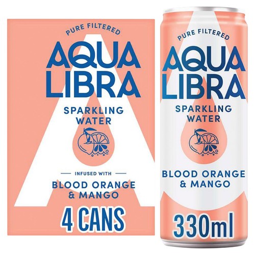 Aqua Libra Blood Orange & Mango Infused Sparkling Water