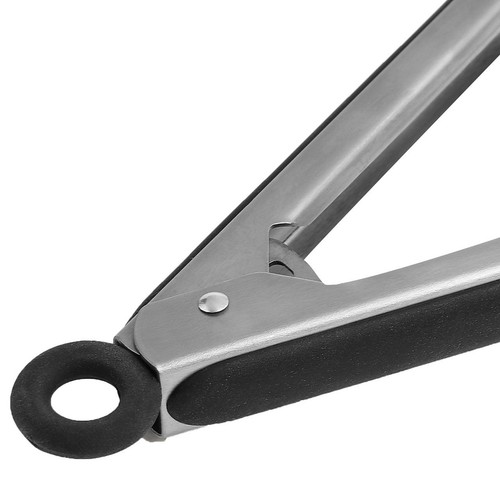 M&S Small Silicone Tongs Black