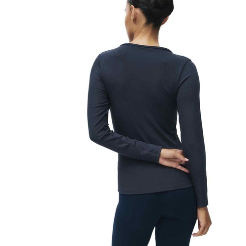 M&S Heatagen Scoop Neck Top M Navy
