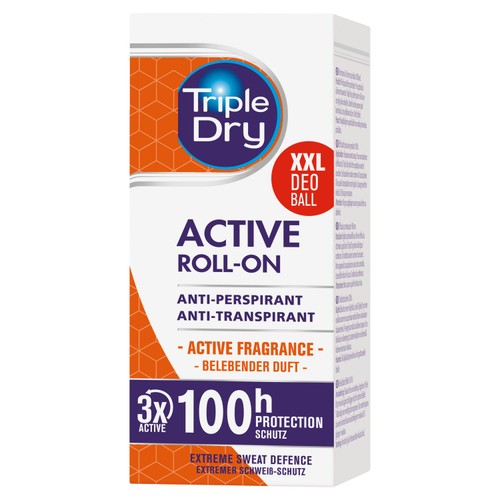 Triple Dry Active Fragrance Anti-Perspirant Roll On Men 100-Hours
