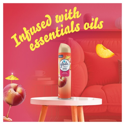 Glade Aerosol Air Freshener Peach Paradise