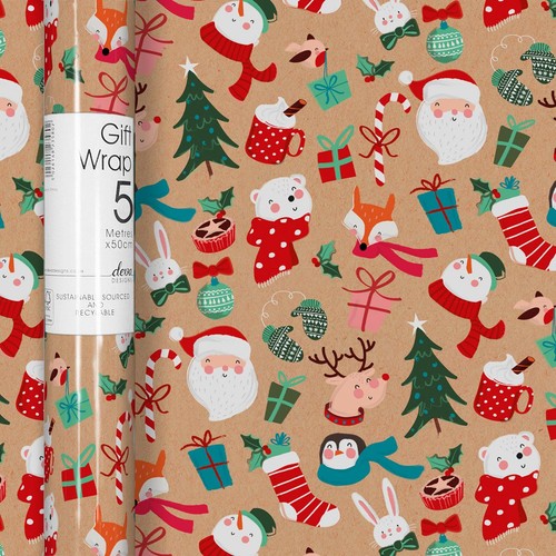 Childrens Craft Christmas Rollwrap