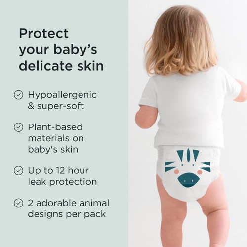 Kit & Kin Hypoallergenic Nappy Pants Size 5 (12-17kg)