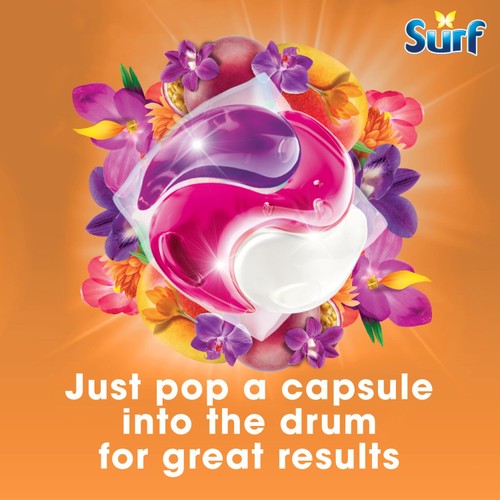 Surf Passion Bloom 3 in 1  Laundry Washing Detergent Capsules 26 Washes
