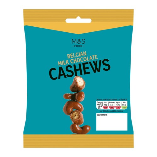 M&S Belgian Milk Chocolate Cashews