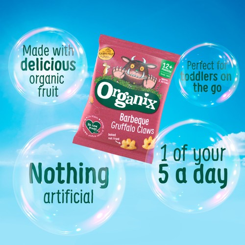 Organix BBQ Gruffalo Claws Toddler Snacks Multipack 12 months+