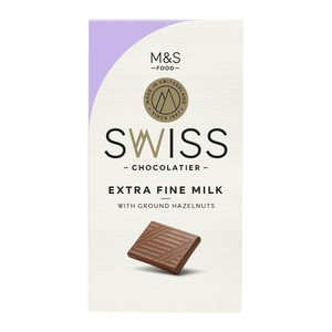 M&S Swiss Extra Fine Milk Chocolate with Hazelnuts
