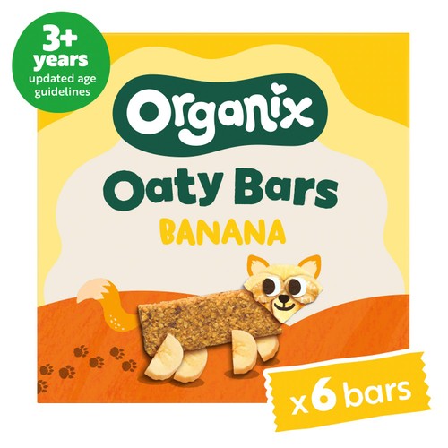Organix Banana Oaty Bars Toddler Snack Multipack 3+ Years