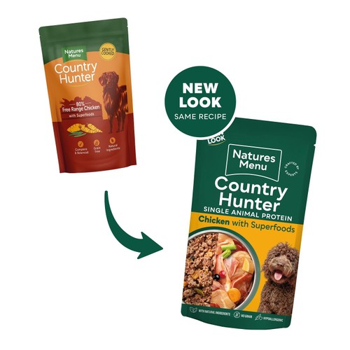 Natures Menu Country Hunter Chicken Wet Dog Food Pouches