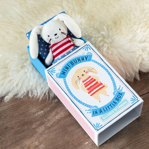 Rex London Soft toy - Mini Bunny in a Little Box