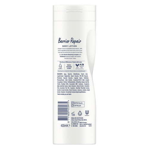 Dove Barrier Repair Body Lotion