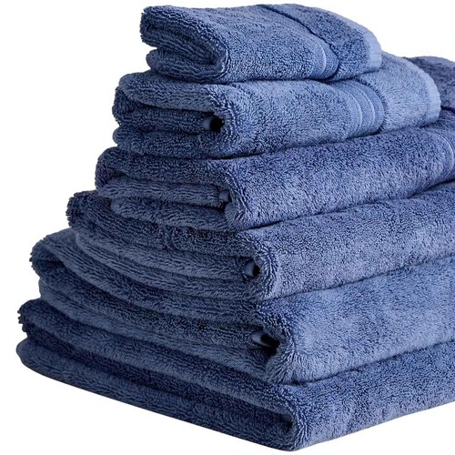 M&S Egyptian Cotton 650GSM Bath Sheet, Denim