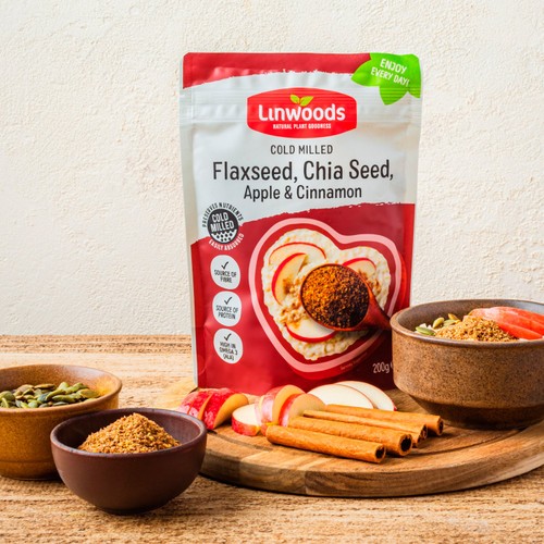 Linwoods Milled Flax, Chia Seeds, Apple & Cinnamon