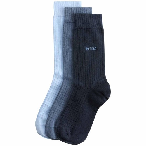 M&S No1 Dad Socks, 9-12, Blue