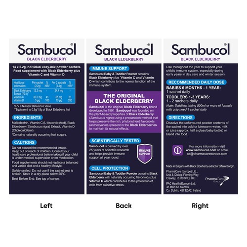 Sambucol Baby Powders