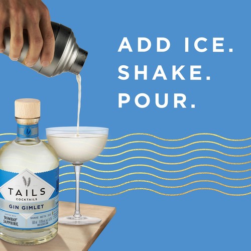 Tails Cocktails Bombay Sapphire Gin Gimlet Premixed Cocktail 