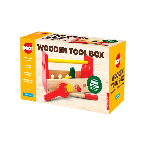 Hoot Wooden Tool Box Set