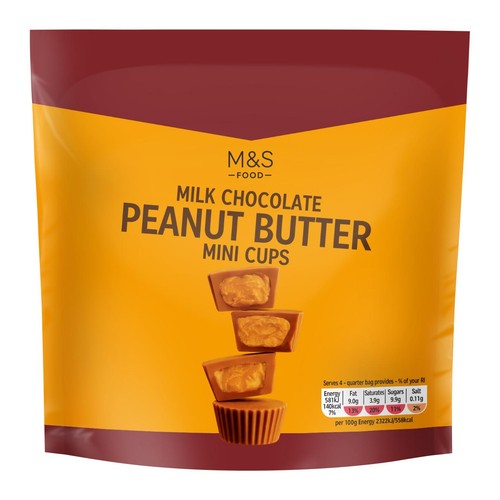 M&S Milk Chocolate Peanut Butter Mini Cups