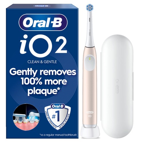 Oral-B iO2 Series Calm Pink Electric Toothbrush + Travel Case